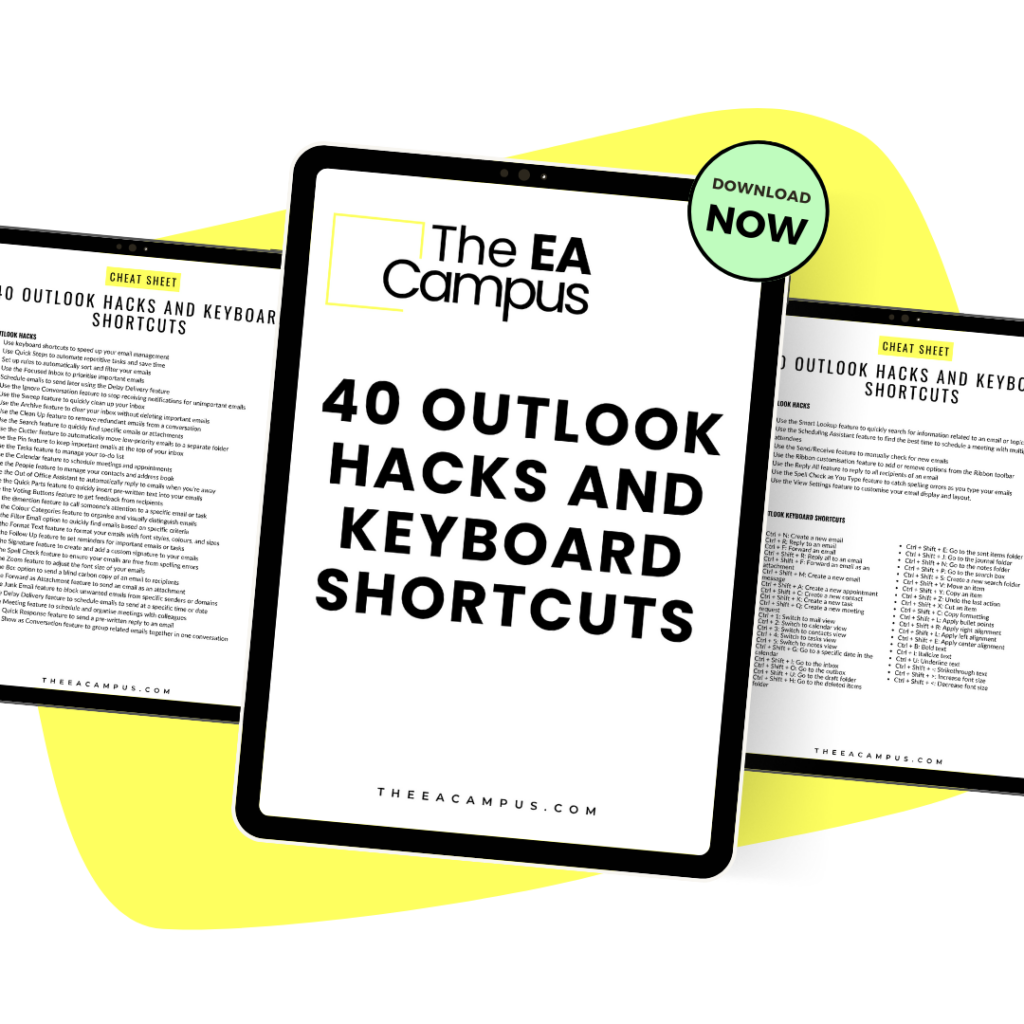 40 Outlook Hacks Template