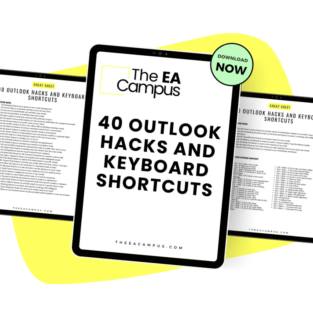 40 Outlook Hacks Template