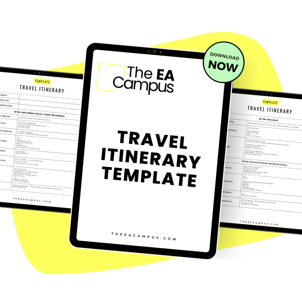 Travel Itinerary Template