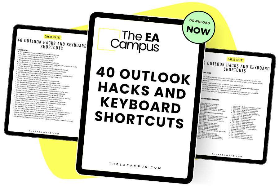 Outlook Hacks and Keyboard Shortcuts for Executive Assistants