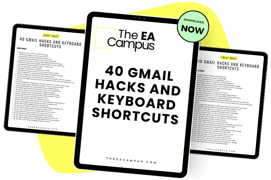 40 Gmail Hacks and Keyboard Shortcuts for Executive Assistants