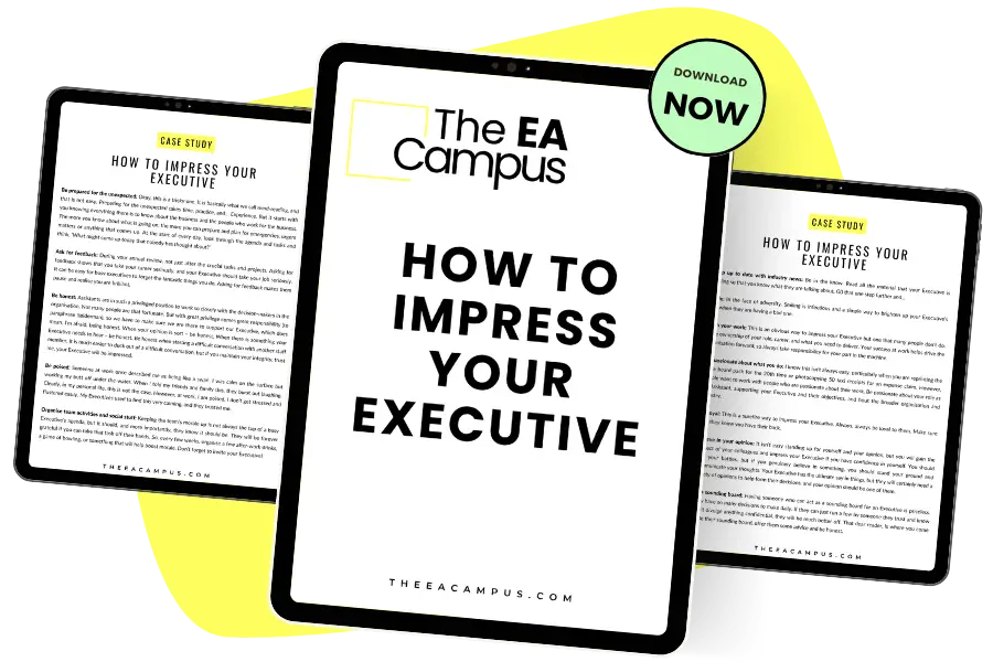 How Assistants can impress their Executive worksheet