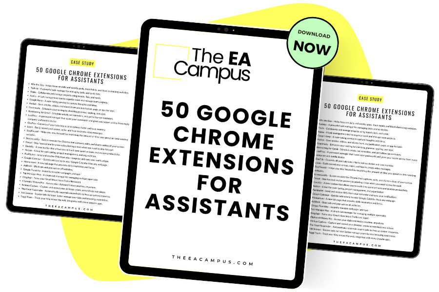 50 Essential Chrome Extensions for Executive Assistants