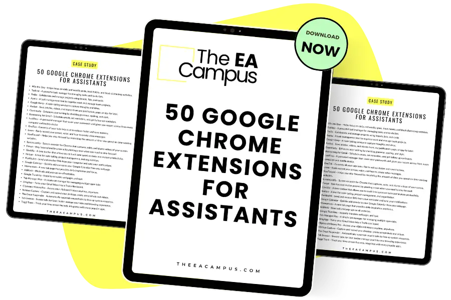 50 Essential Chrome Extensions for Executive Assistants